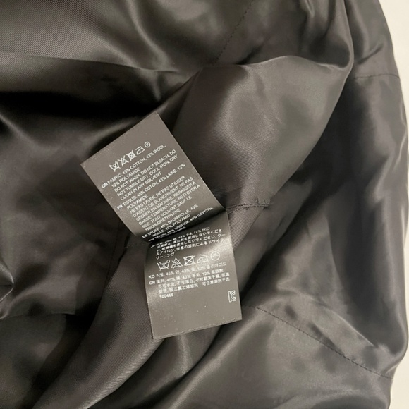 TOTEME A-Line Wool Cotton Dress Strapless Gown in Black Size 34 / US 2 - Picture 6 of 12